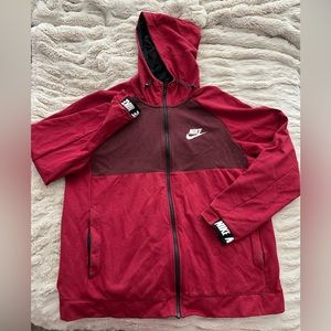 Nike full zip retro hoodie fall jacket coat Men's size L Large